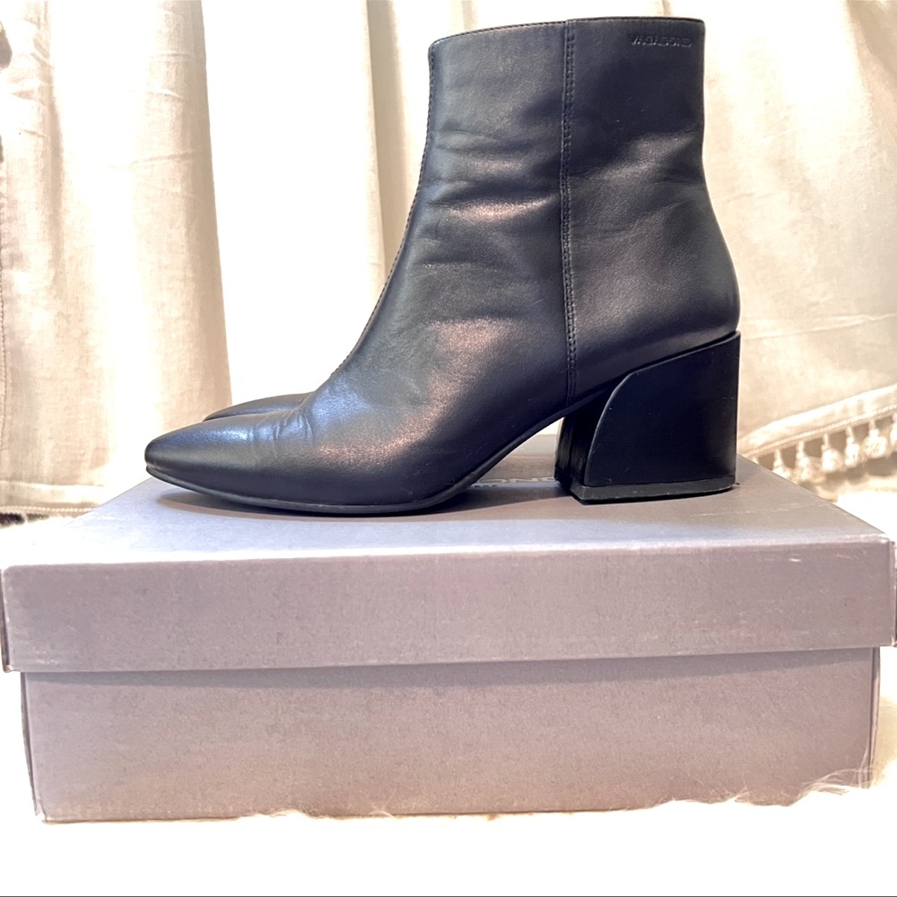 Vagabond Olivia Black Ankle Boots Size 38